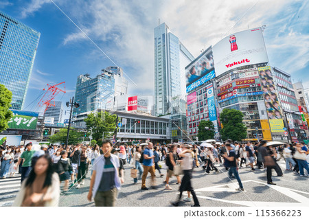 "Tokyo" Scramble Crossing in front of Shibuya Station 115366223