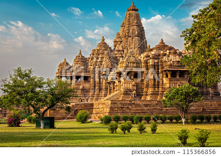Famous temples of Khajuraho 115366856
