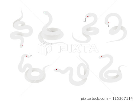 Snake illustration material 115367114
