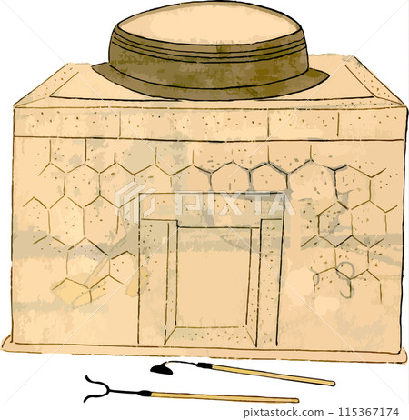 Large commercial stove 115367174