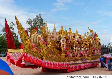 火箭節遊行花車(泰國伊桑地區) 火箭節遊行花車(泰國伊桑地區) 115367908