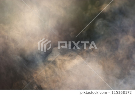 Hazy light and smoke make it look mysterious and enigmatic. Hazy light and smoke make it look mysterious and enigmatic. 115368172