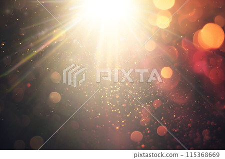 Sun flare on the black background 115368669