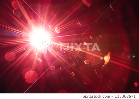 Sun flare on the black background 115368671