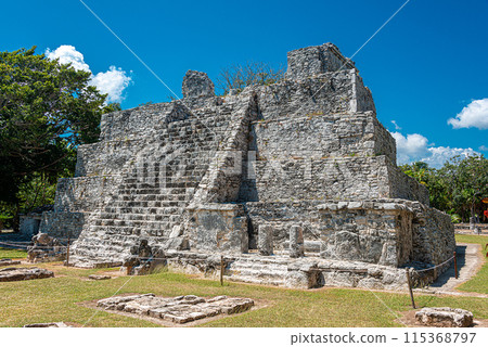 Archaeological site of El Meco, Cancun, Mexico Archaeological site of El Meco, Cancun, Mexico 115368797