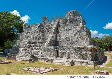 Archaeological site of El Meco, Cancun, Mexico Archaeological site of El Meco, Cancun, Mexico 115368798
