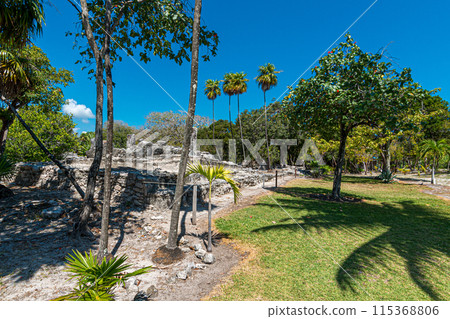 Archaeological site of El Meco, Cancun, Mexico 115368806