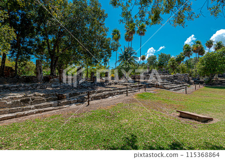Archaeological site of El Meco, Cancun, Mexico 115368864
