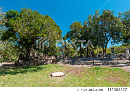 Archaeological site of El Meco, Cancun, Mexico Archaeological site of El Meco, Cancun, Mexico 115368867