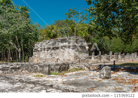 Archaeological site of El Meco, Cancun, Mexico 115369122