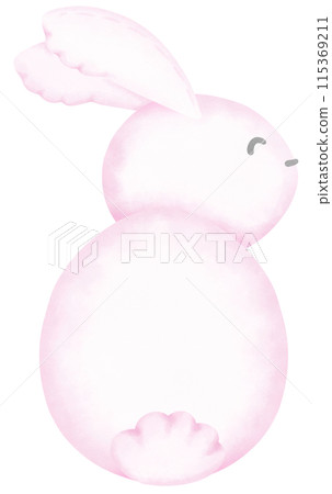 cute teddy bear with pink rabbit 115369211