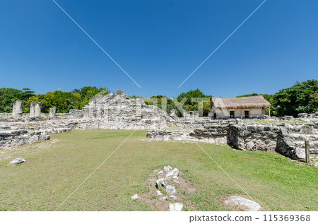 Ancient Ruins of El Rey in Cancun, Mexico 115369368