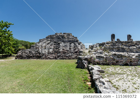 Ancient Ruins of El Rey in Cancun, Mexico 115369372