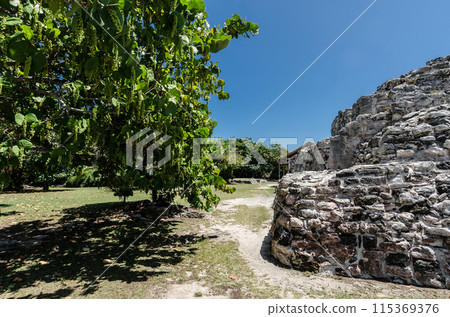 Ancient Ruins of El Rey in Cancun, Mexico Ancient Ruins of El Rey in Cancun, Mexico 115369376