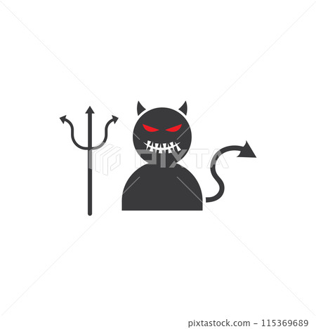 Devil icon illustration Devil icon illustration 115369689