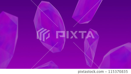 Image of colorful balloons flying over purple background Image of colorful balloons flying over purple background 115370835