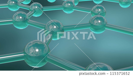 Image of 3d micro of molecules on grey background Image of 3d micro of molecules on grey background 115371652