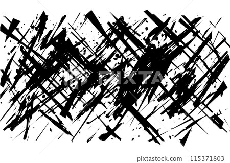 Scribble grunge texture. Square abstract background design. Line vector drawing. Scribble grunge texture. Square abstract background design. Line vector drawing. 115371803