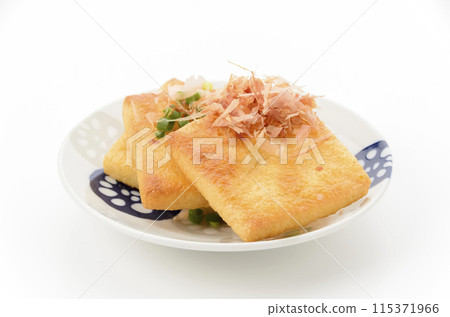 Grilled crispy fried tofu 115371966
