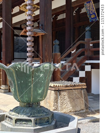 Old temple - Scenery in front of the renovated main hall Old temple - Scenery in front of the renovated main hall 115372433