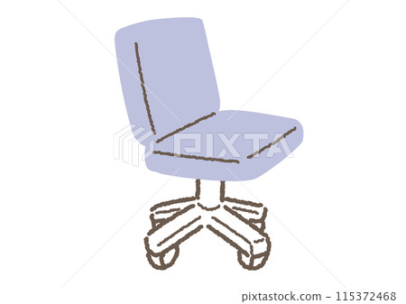 Simple office chair illustration 115372468