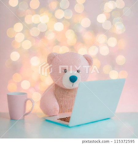 A hard working pink bear A hard working pink bear 115372595