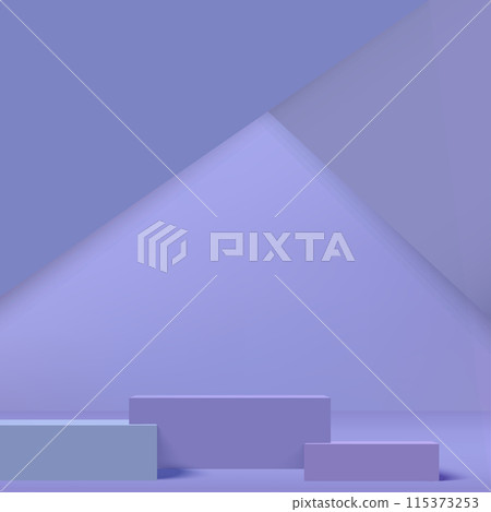3d blue color podium and minimal blue wall scene Vector 3d blue color podium and minimal blue wall scene Vector 115373253