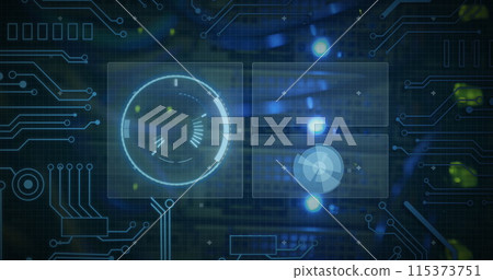 Image of diverse data processing on digital screen Image of diverse data processing on digital screen 115373751