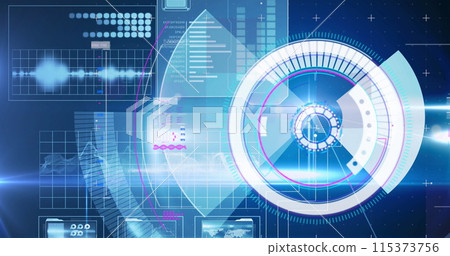 Image of diverse data processing on digital screen Image of diverse data processing on digital screen 115373756