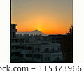 Sunset and Mount Fuji 115373966