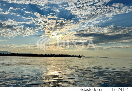 fabulous sunset on the Pacific Ocean backdrop for advertising travel wall painting Relax meditation river illuminated by the sun holidays sea Spread out with bright colors saturated paint blank fabulous sunset on the Pacific Ocean backdrop for advertising travel wall painting Relax meditation river illuminated by the sun holidays sea Spread out with bright colors saturated paint blank 115374195