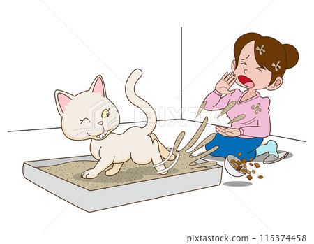 Spreading sand with hind legs Spreading sand with hind legs 115374458