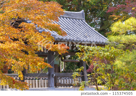 Autumn in Kyoto: Zuishin-in Temple Bell Tower Autumn in Kyoto: Zuishin-in Temple Bell Tower 115374505