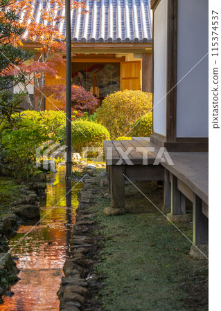 Autumn in Kyoto: Zuishin-in Temple, Komachido Hall as seen from the inner study Autumn in Kyoto: Zuishin-in Temple, Komachido Hall as seen from the inner study 115374537