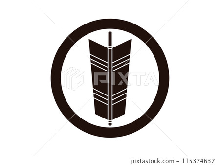 一個圓圈裡有一個箭頭 一個圓圈裡有一個箭頭 115374637