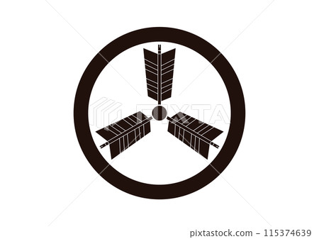 Three Arrows in a Circle 115374639