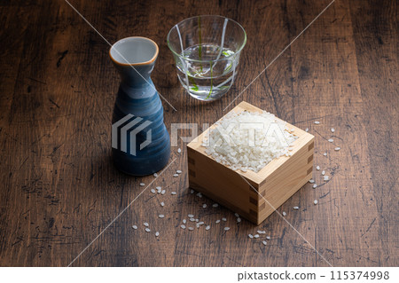 Masu and Japanese sake 115374998