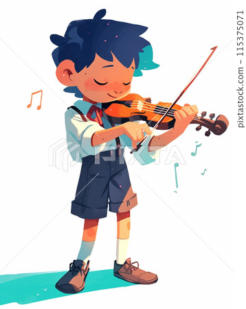 拉小提琴的男孩 拉小提琴的男孩 115375071