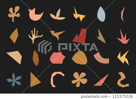 Doodle boho irregular element graphic set, flat geometric minimal form design, trendy organic asymmetric silhouette art, cute liquid random shape collection, modern abstract amorphous symbol. Doodle boho irregular element graphic set, flat geometric minimal form design, trendy organic asymmetric silhouette art, cute liquid random shape collection, modern abstract amorphous symbol. 115375226