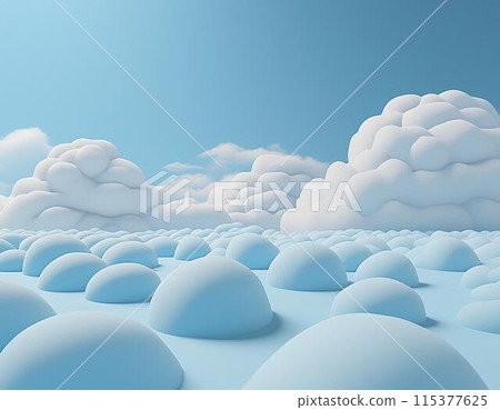 簡單的天空和雲彩的抽象背景圖像 115377625
