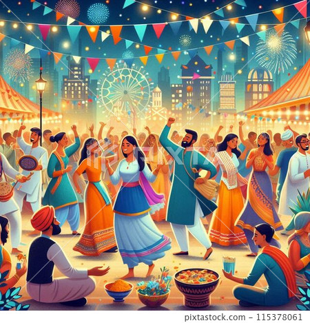 Summer festival in Japan 115378061