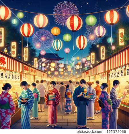 Summer festival in Japan 115378066