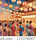 Summer festival in Japan 115378067