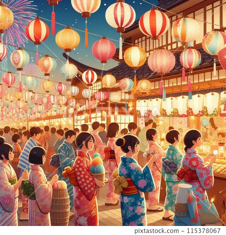 Summer festival in Japan Summer festival in Japan 115378067