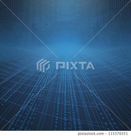 藍色數字網絡圖像背景 115378351