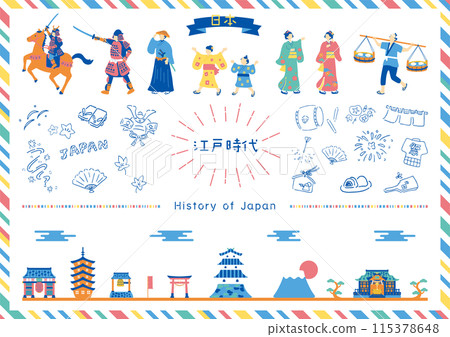 Edo period illustration collection 115378648