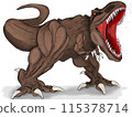 Illustration of Tyrannosaurus 115378714