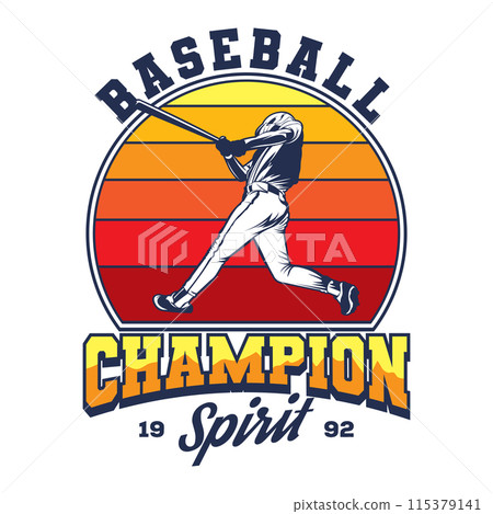 Retro Baseball sport, perfect for t shirt design Retro Baseball sport, perfect for t shirt design 115379141