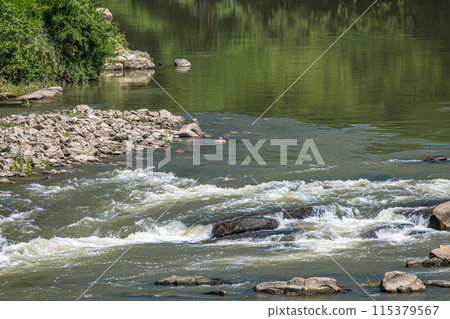 Kizu River, a mountain stream in southern Kyoto, Minamiyamashiro Village, Kyoto Prefecture Kizu River, a mountain stream in southern Kyoto, Minamiyamashiro Village, Kyoto Prefecture 115379567