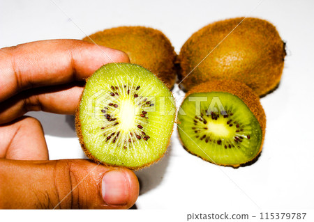 A picture of kiwi with selective focus A picture of kiwi with selective focus 115379787
